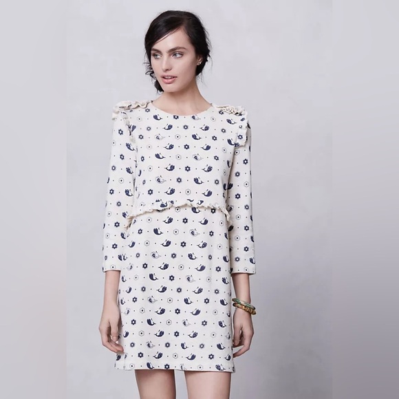 Anthropologie Karen Walker Runway Sealife Sweatshirt Dress Size 8 Medium M - Picture 9 of 9